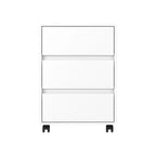 26 Zoll hoher Aktenschrank mit 3 Schubladen, 4 Laufrollen und hochwertiger Oberseite