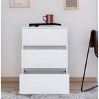 26 Zoll hoher Aktenschrank mit 3 Schubladen, 4 Laufrollen und hochwertiger Oberseite