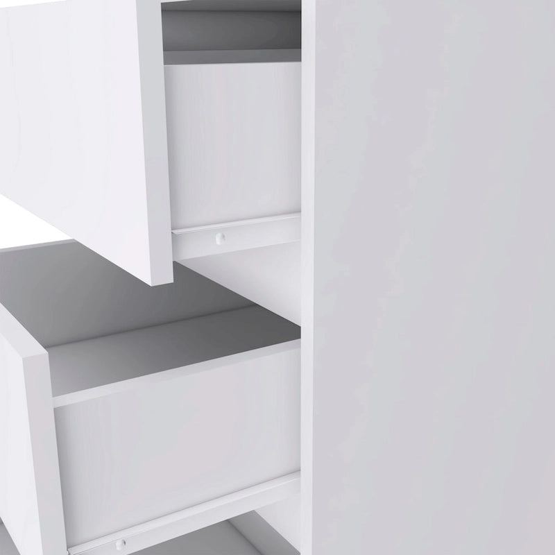 26 Zoll hoher Aktenschrank mit 3 Schubladen, 4 Laufrollen und hochwertiger Oberseite