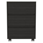 26 Zoll hoher Aktenschrank mit 3 Schubladen, 4 Laufrollen und hochwertiger Oberseite