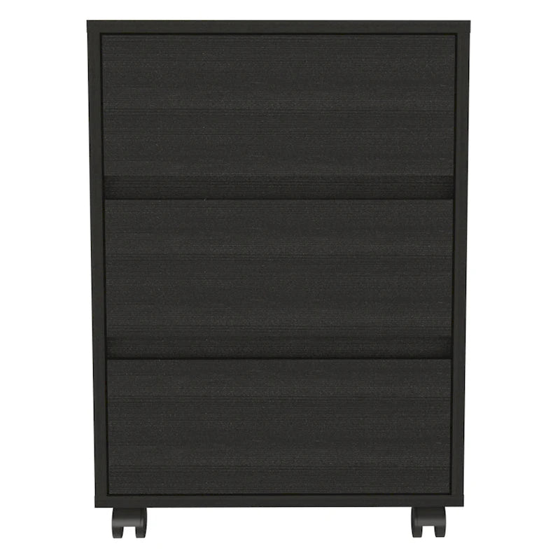 26 Zoll hoher Aktenschrank mit 3 Schubladen, 4 Laufrollen und hochwertiger Oberseite