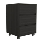 26 Zoll hoher Aktenschrank mit 3 Schubladen, 4 Laufrollen und hochwertiger Oberseite