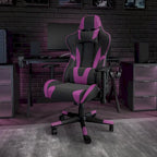 Ergonomischer Racing-Gaming-Stuhl mit vollständig neigbarer Rückenlehne in Rot