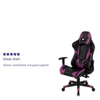 Ergonomischer Racing-Gaming-Stuhl mit vollständig neigbarer Rückenlehne in Rot