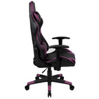 Ergonomischer Racing-Gaming-Stuhl mit vollständig neigbarer Rückenlehne in Rot