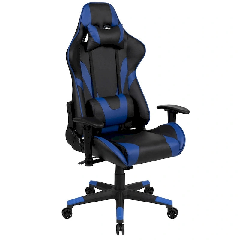 Ergonomischer Racing-Gaming-Stuhl mit vollständig neigbarer Rückenlehne in Rot