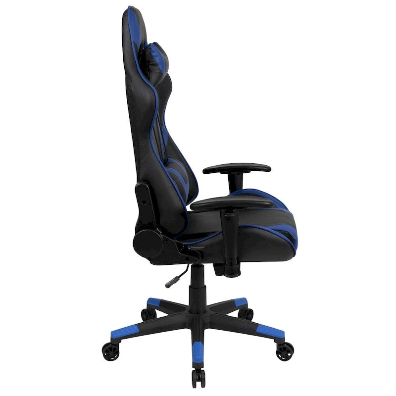 Ergonomischer Racing-Gaming-Stuhl mit vollständig neigbarer Rückenlehne in Rot