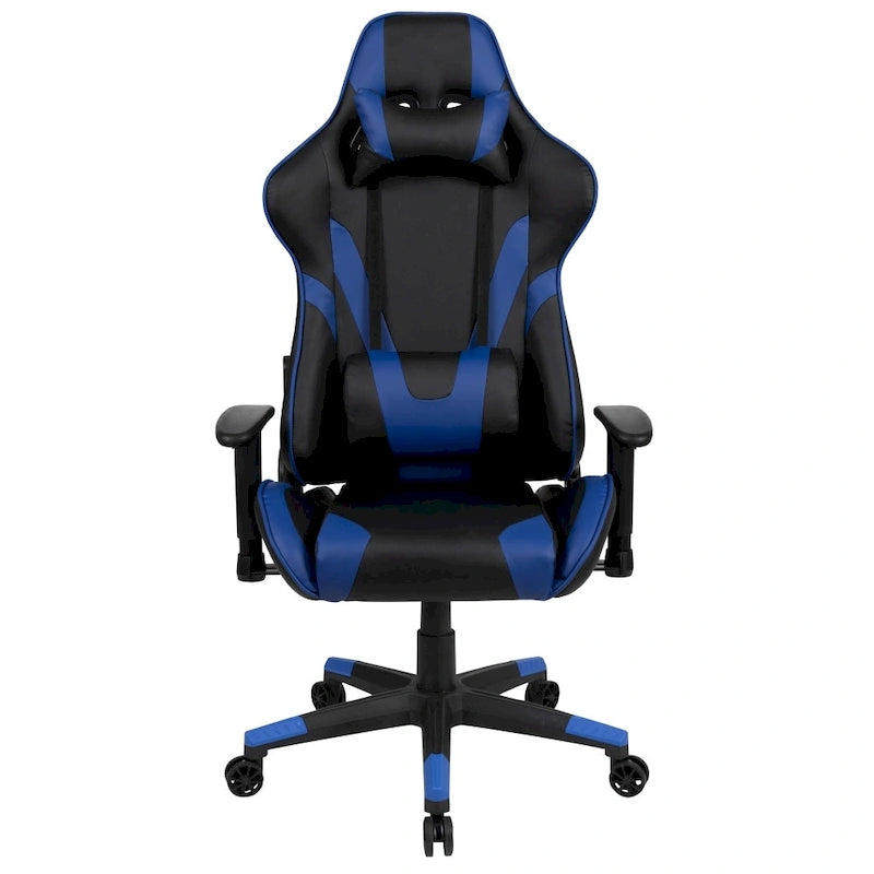 Ergonomischer Racing-Gaming-Stuhl mit vollständig neigbarer Rückenlehne in Rot