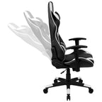Ergonomischer Racing-Gaming-Stuhl mit vollständig neigbarer Rückenlehne in Rot