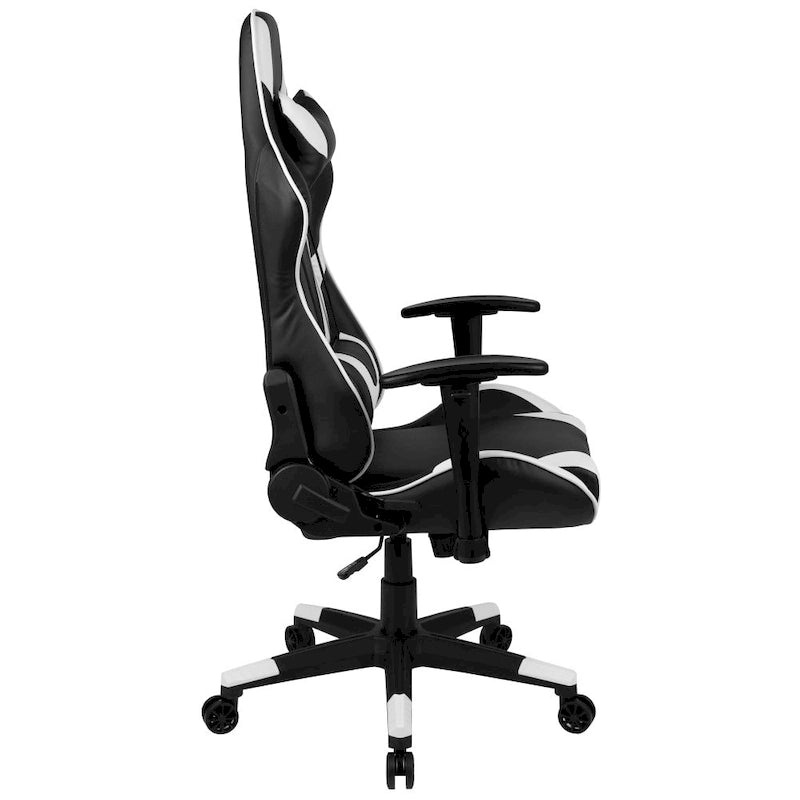 Ergonomischer Racing-Gaming-Stuhl mit vollständig neigbarer Rückenlehne in Rot
