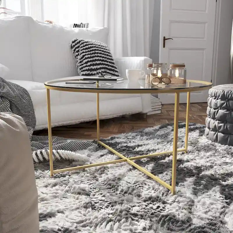 Finish Nesting Tables with Metal Cantilever Base