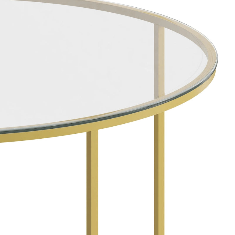 Tables gigognes finition avec piètement cantilever en métal