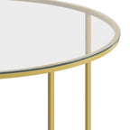 Tables gigognes finition avec piètement cantilever en métal