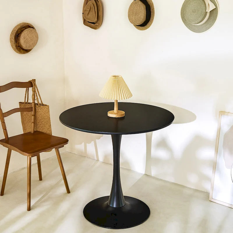 31.5 Inch Modern Round Kitchen and Dining Table for 2-4