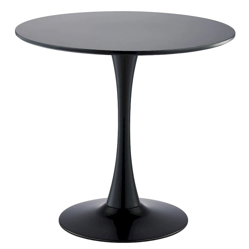 31.5 Inch Modern Round Kitchen and Dining Table for 2-4