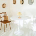 31.5 Inch Modern Round Kitchen and Dining Table for 2-4