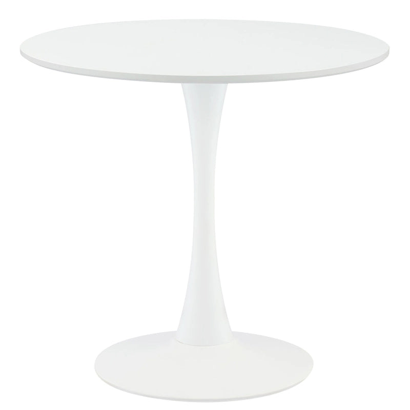 31.5 Inch Modern Round Kitchen and Dining Table for 2-4