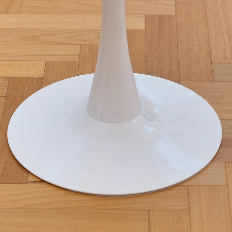 31.5 Inch Modern Round Kitchen and Dining Table for 2-4