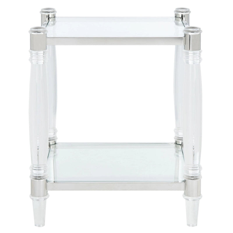 Acrylic Accent Table - 20 W x 20 L x 24 H - 20Wx20Dx24H