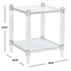 Acrylic Accent Table - 20 W x 20 L x 24 H - 20Wx20Dx24H