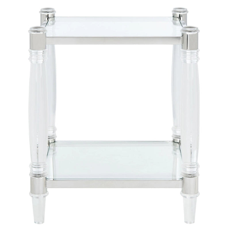 Acrylic Accent Table - 20 W x 20 L x 24 H - 20Wx20Dx24H