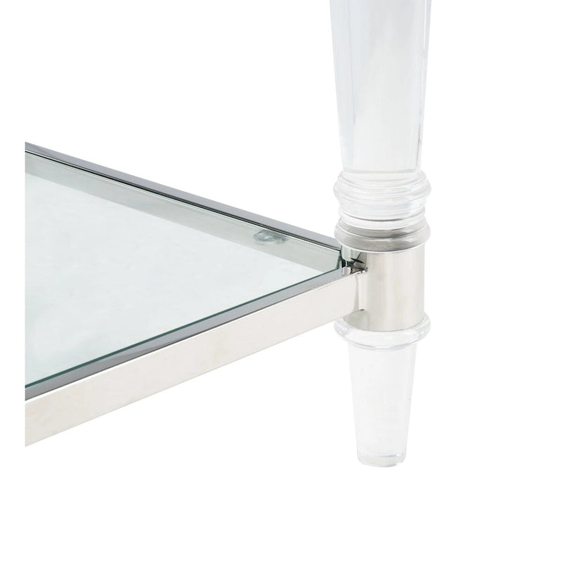 Acrylic Accent Table - 20 W x 20 L x 24 H - 20Wx20Dx24H