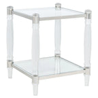 Acrylic Accent Table - 20 W x 20 L x 24 H - 20Wx20Dx24H