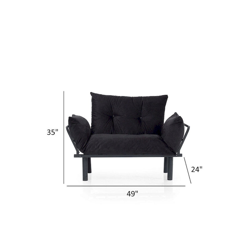 Futon Love Seat ,Frame collapsible