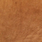 Ottoman in Cognac Tan with Wood Legs - Full Grain Genuine Leather