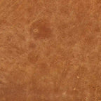 Ottoman in Cognac Tan with Wood Legs - Full Grain Genuine Leather