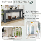 Table console pour entrée ou couloir, table de canapé avec tiroirs de rangement et étagère inférieure