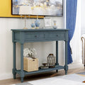 Table console avec 2 tiroirs et étagère inférieure