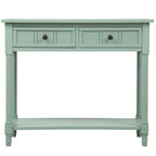 Table console avec 2 tiroirs et étagère inférieure