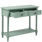 Table console avec 2 tiroirs et étagère inférieure