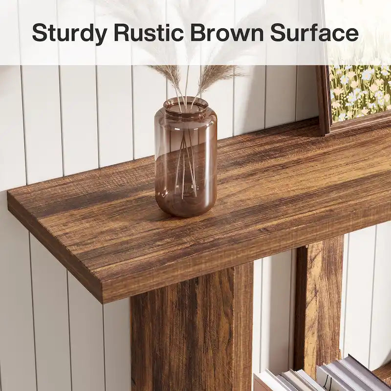 70.87-inch Wood Sofa Console Table for Entryway Living Room