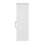 Floor Cabinet Storage Organizer with Magnetic Closure Door and Shelves