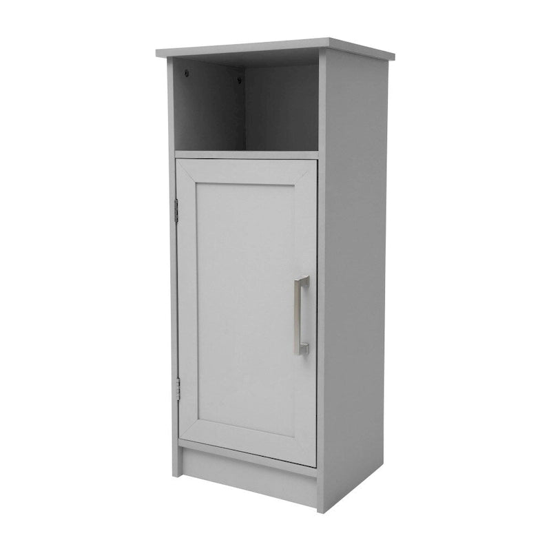 Floor Cabinet Storage Organizer with Magnetic Closure Door and Shelves