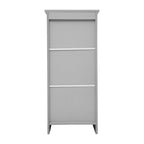 Floor Cabinet Storage Organizer with Magnetic Closure Door and Shelves