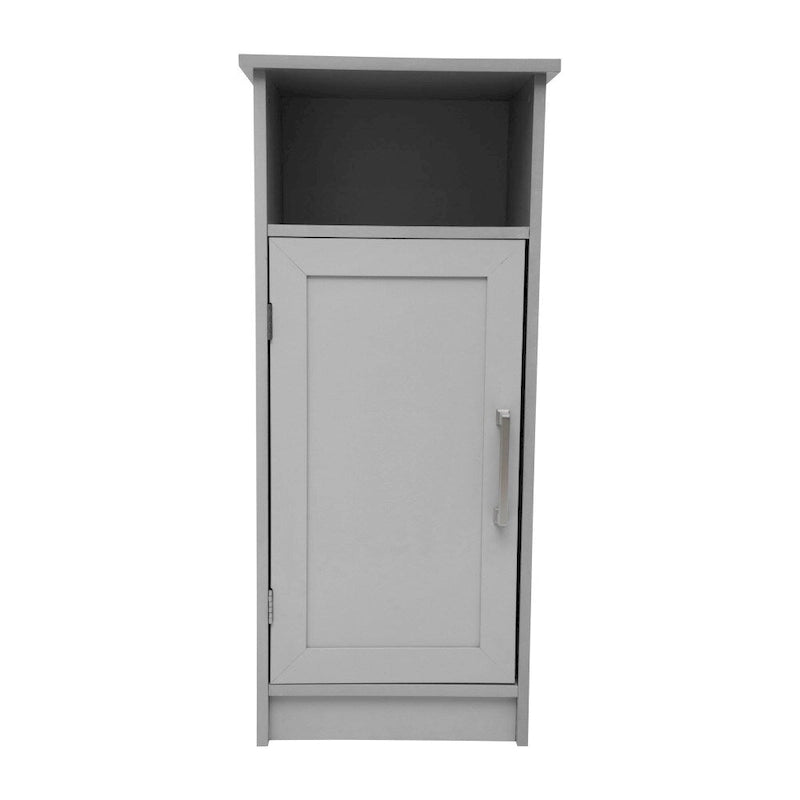 Floor Cabinet Storage Organizer with Magnetic Closure Door and Shelves
