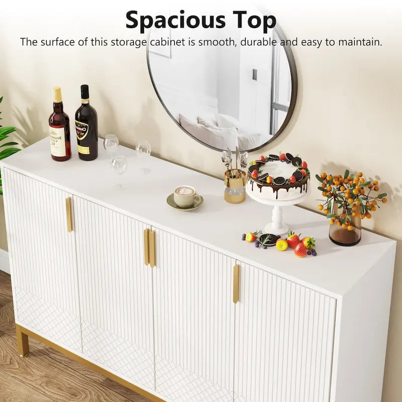 Kredens z miejscem do przechowywania, szafka typu sideboard 59 Inch