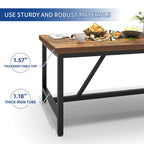 70 Large Rustic Dining Room Table Seat up to 8 People for Dining Room