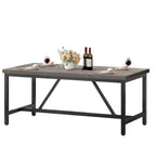 70 Large Rustic Dining Room Table Seat up to 8 People for Dining Room